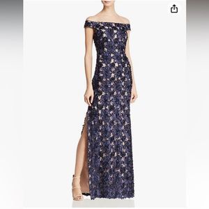 Aidan by Aidan Mattox Women's Off The Shoulder Long Dress size 4 small S maxi